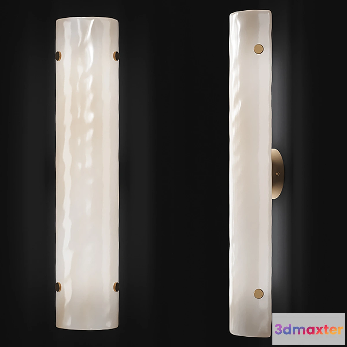 1470722 - WILLAMETTE 28 LED PEARL WHITE FLUTED SCONCE 3D Max