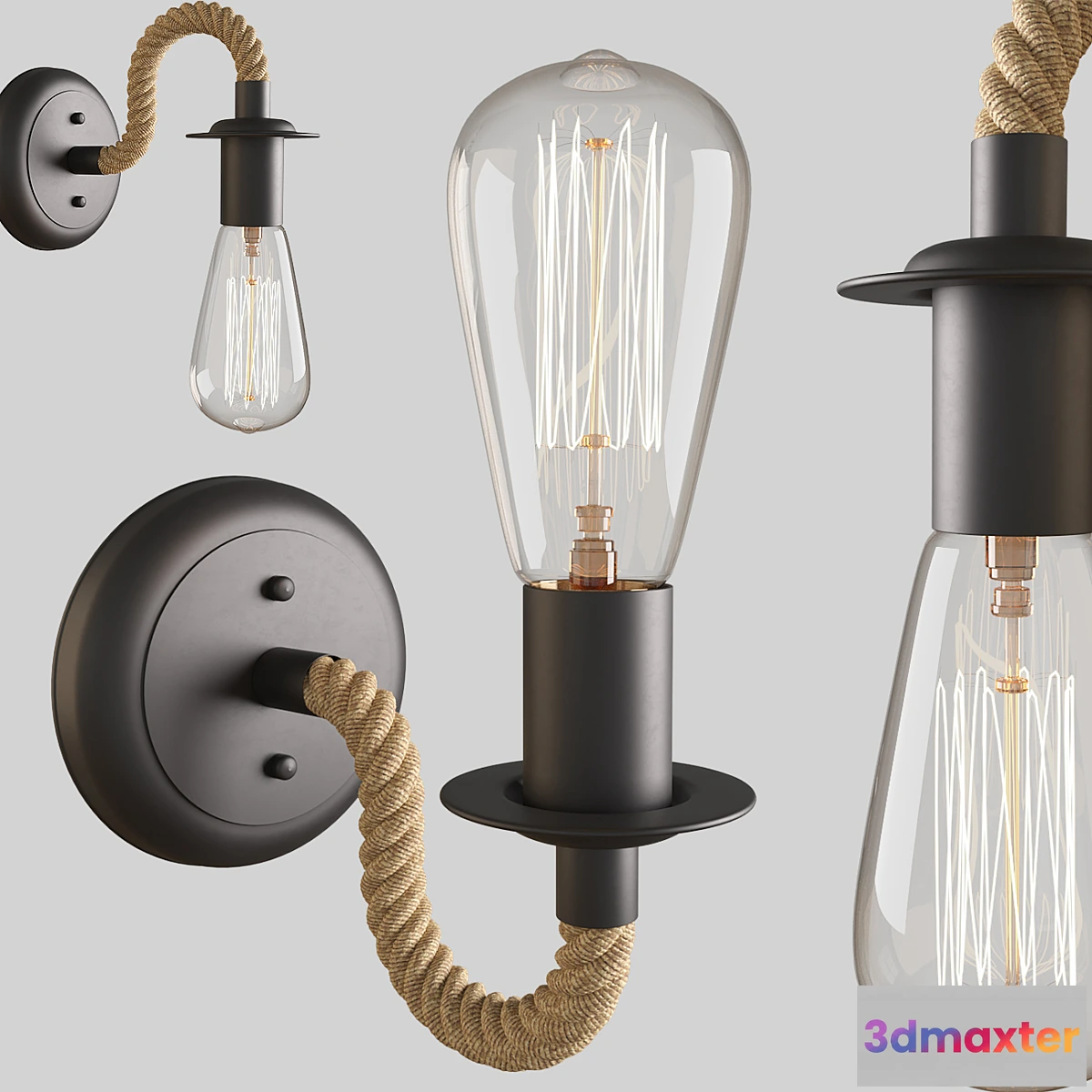 1473552 - Retro wall lamp sconce 3D Max