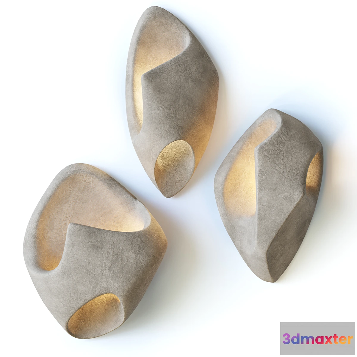 1474312 - Composition of ceramic wall lamps Ma Sconce 3D Max