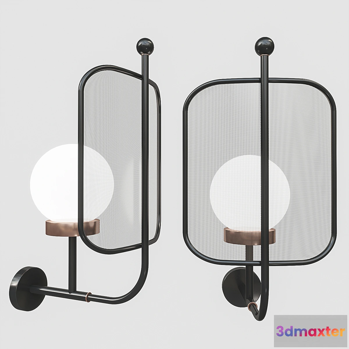 1474666 - Masiero Papilio A 1G Sconce 3D Max