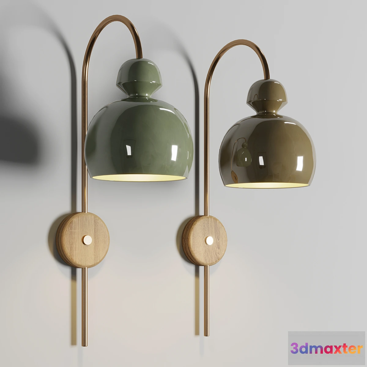 1474782 - Mobo Ceramic Wall Lamps scene 01 3D Max