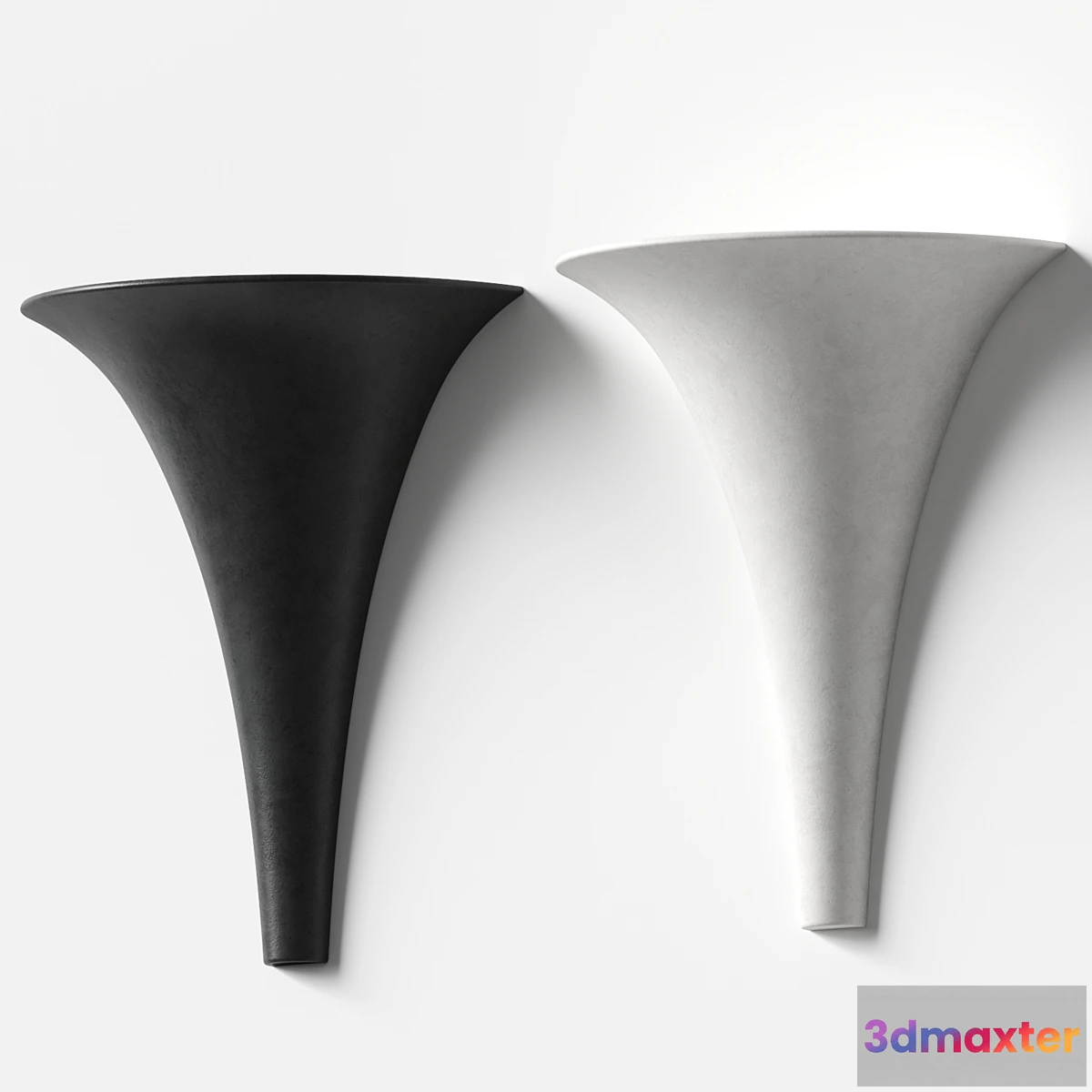 1476392 - Lightning collective - Cone Plaster Wall Light 3D Max