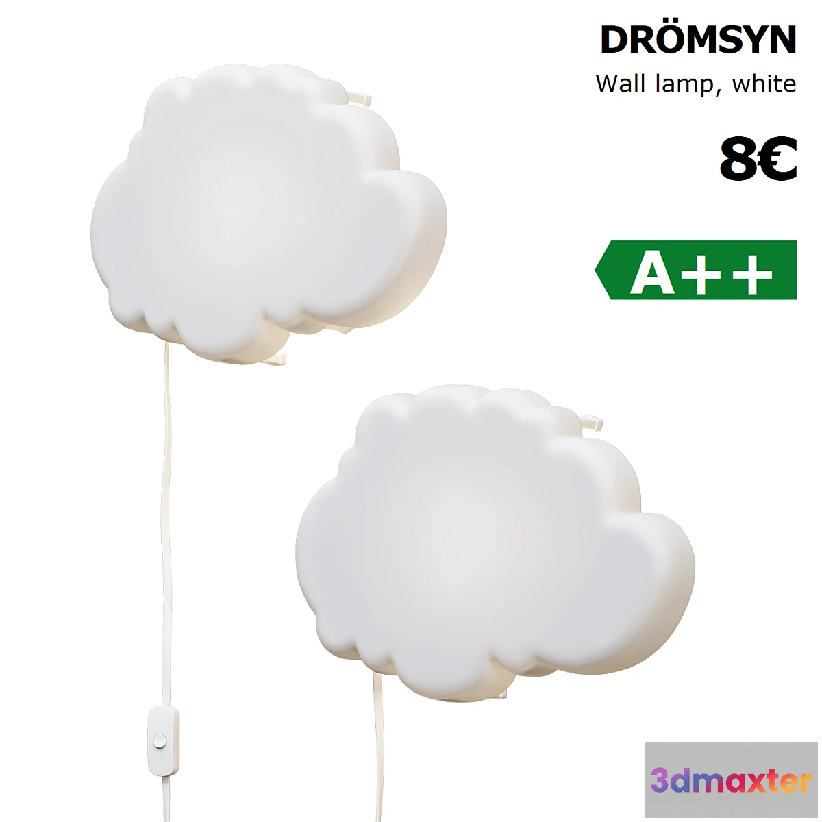 1477174 - Ikea dromsyn wall lamp 3D Max