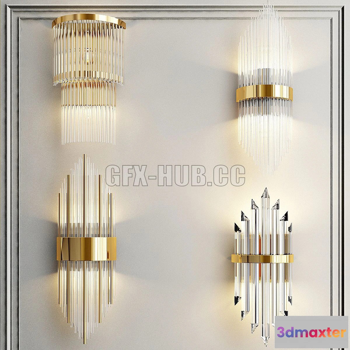 1546467 - Collection of wall lamps 3D Max