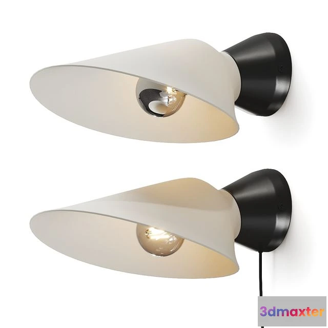 1549445 - DCW Editions Plume Wall Lamp 3D Max