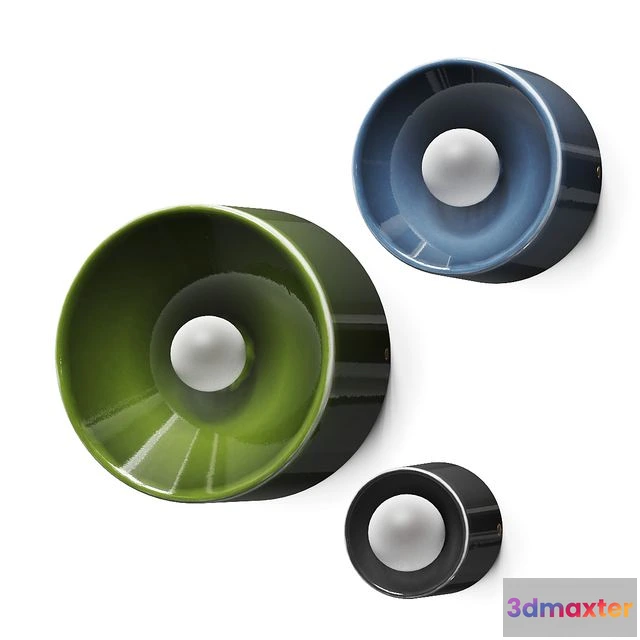 1553663 - Volker Haug Studio Anton Ceramic Wall Lamps 3D Max