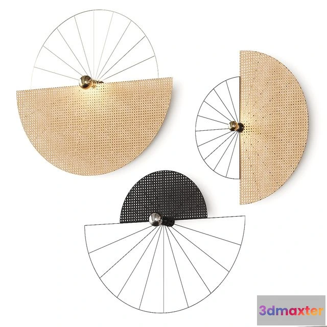 1555023 - Aromas del Campo Ghaban Rattan Wall Lamps 3D Max