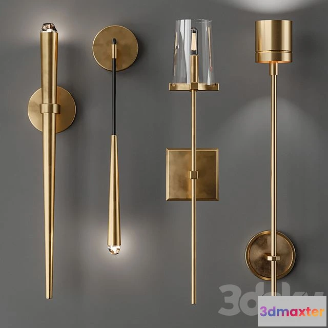 1557593 - Lampatron wall light collection Del witten stylus 3D Max