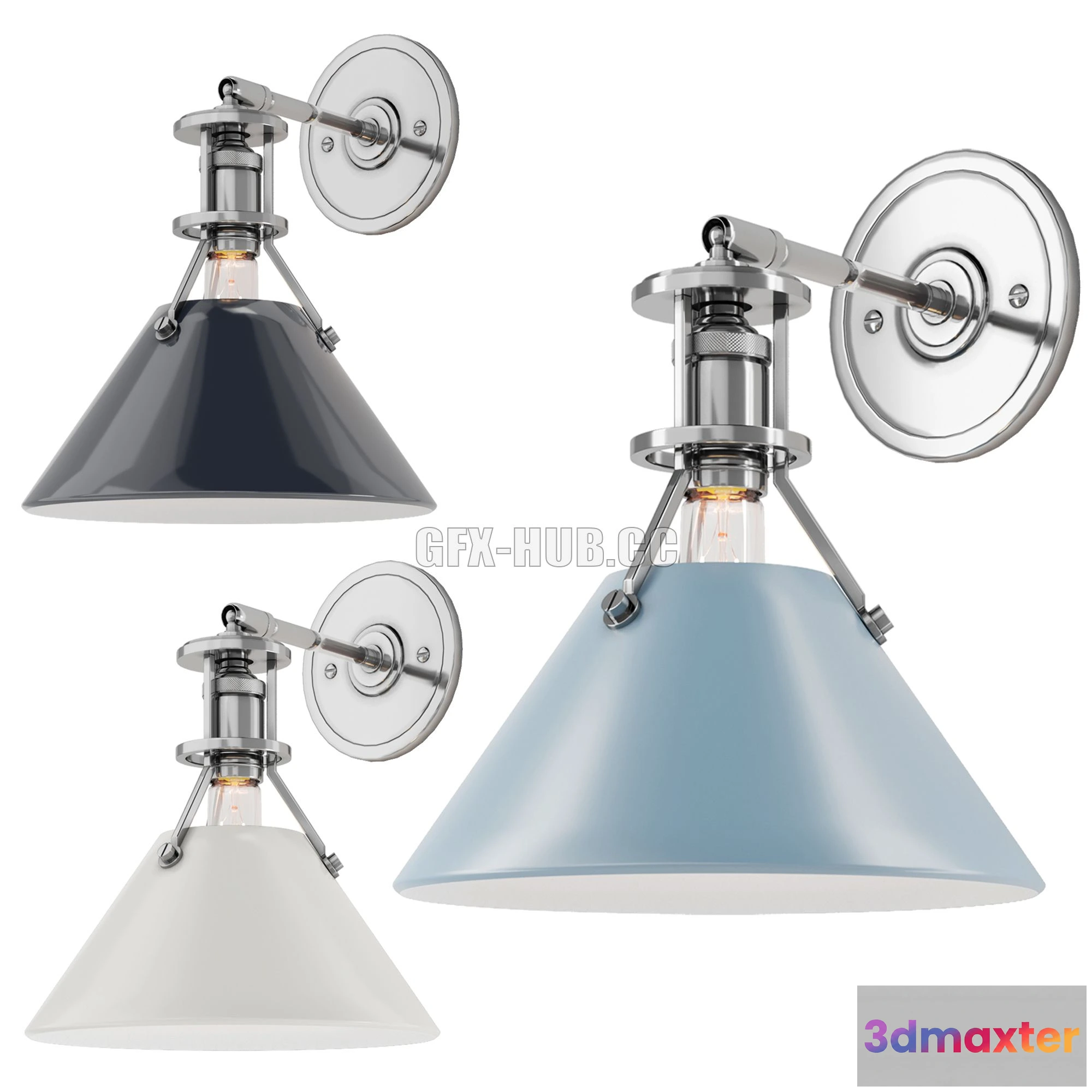 1564457 - Wall lamp Painted No 2 3D Max