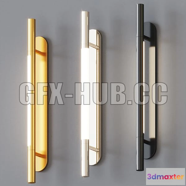 1569616 - Circa Rousseau Medium Bracketed Sconce 3D Max