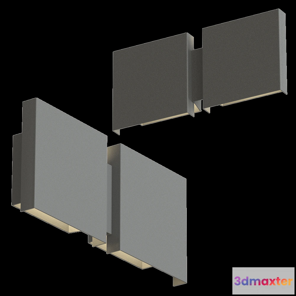 1660802 - axis71 - Wall lamp Square 3D Max