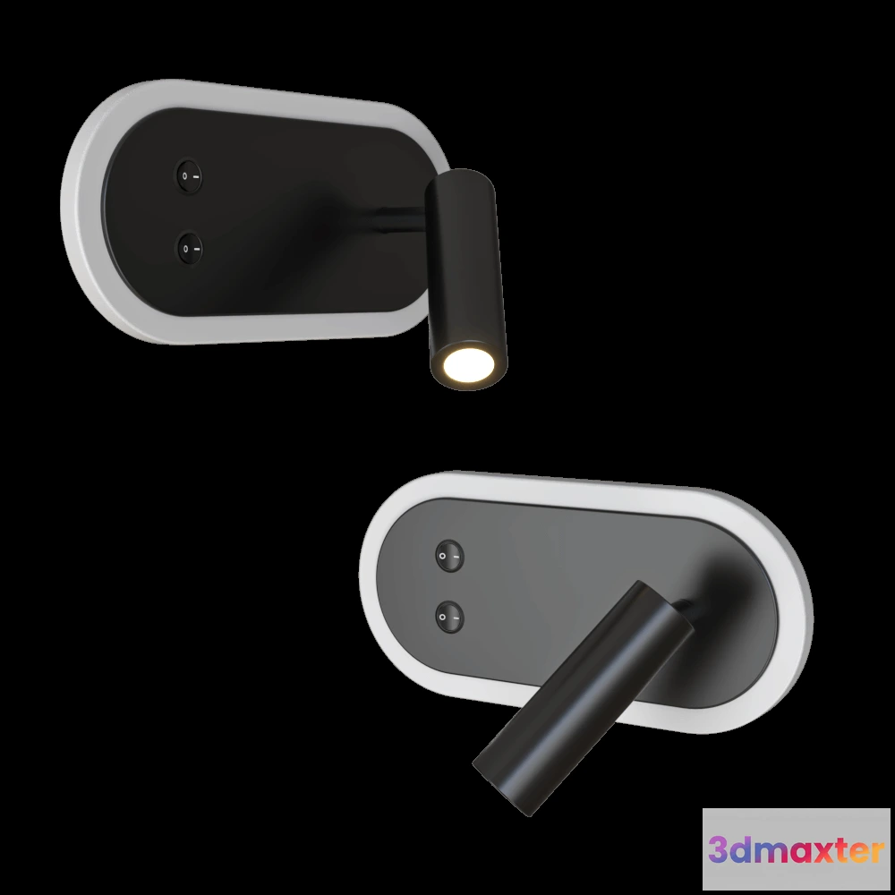 1660834 - Candellux Lighting - Wall lamp LED reading  matte black 3D Max