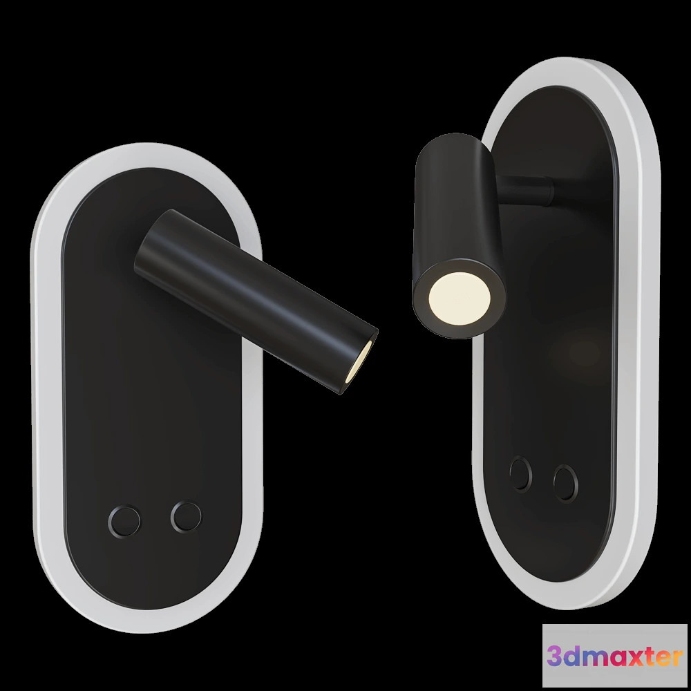 1660838 - Candellux Lighting - Wall lamp matte black adjustable Miracle 22-75796 3D Max