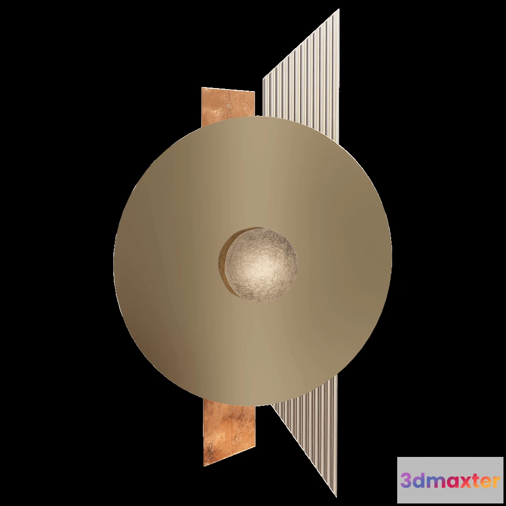 1660872 - Catrinel Sabaciag - Wall lamp Stone 3D Max