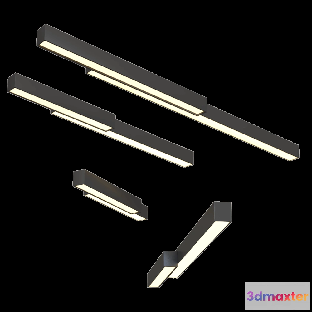 1660892 - Chors - Wall mounted lamp Thiny Snake K 3D Max