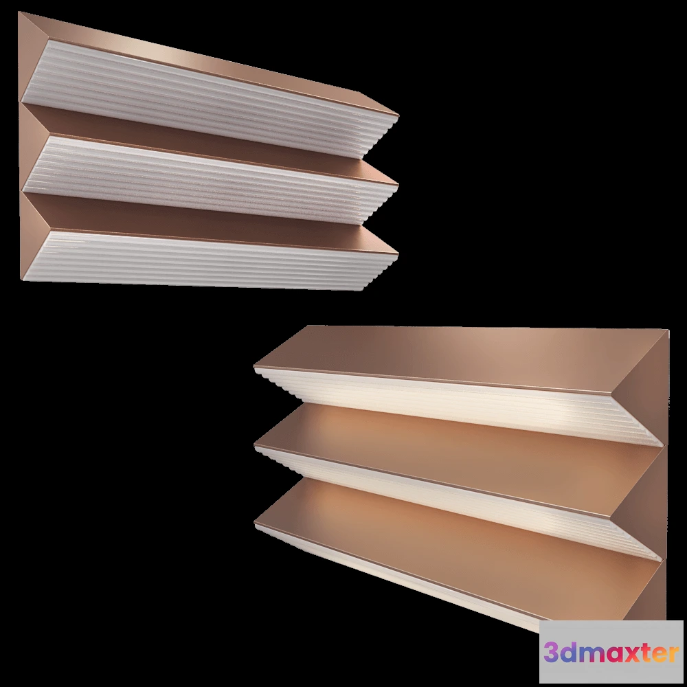 1660948 - Contardi  - Wall lamp Stick ap trio 3D Max