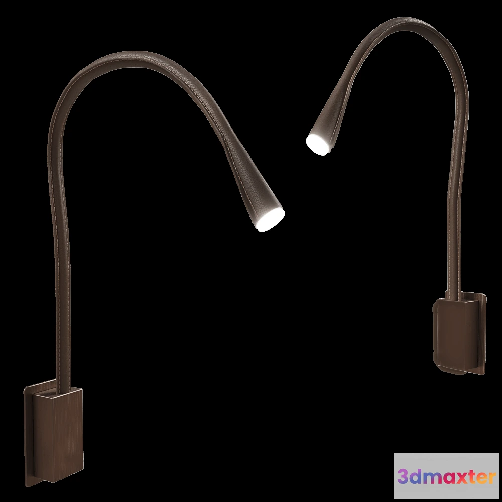 1660958 - Contardi  - Wall lamp Flexiled ap l.90 leather 3D Max