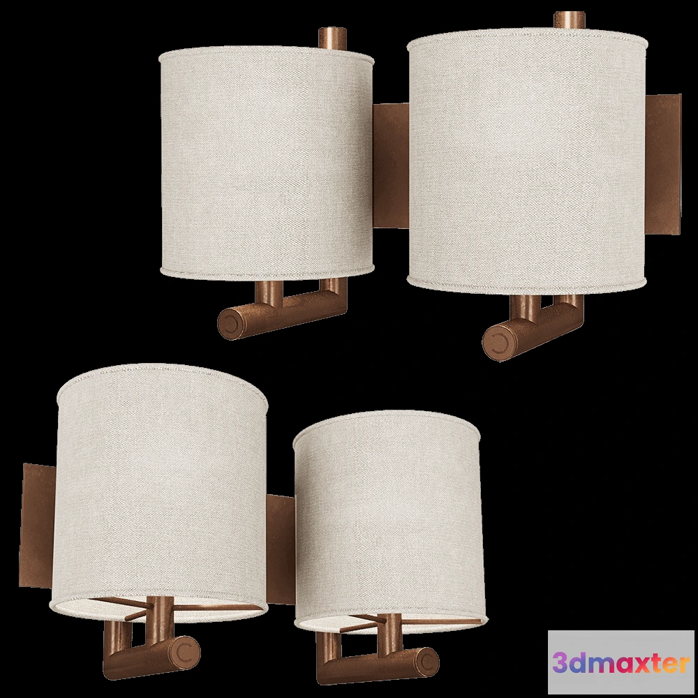 1660986 - CPRN HOMOOD - Wall lamp Art.S587 3D Max