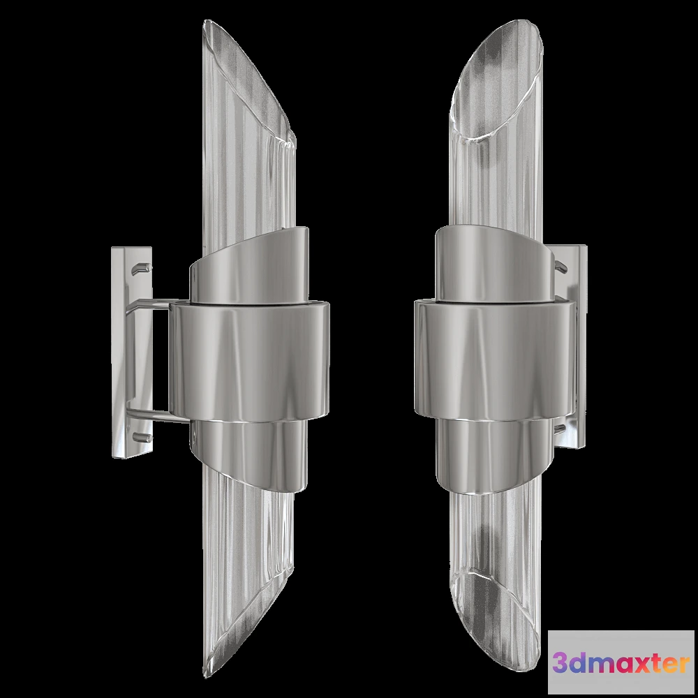 1661008 - CRYSTAL LUX - Бра Justo AP2 Chrome 3D Max