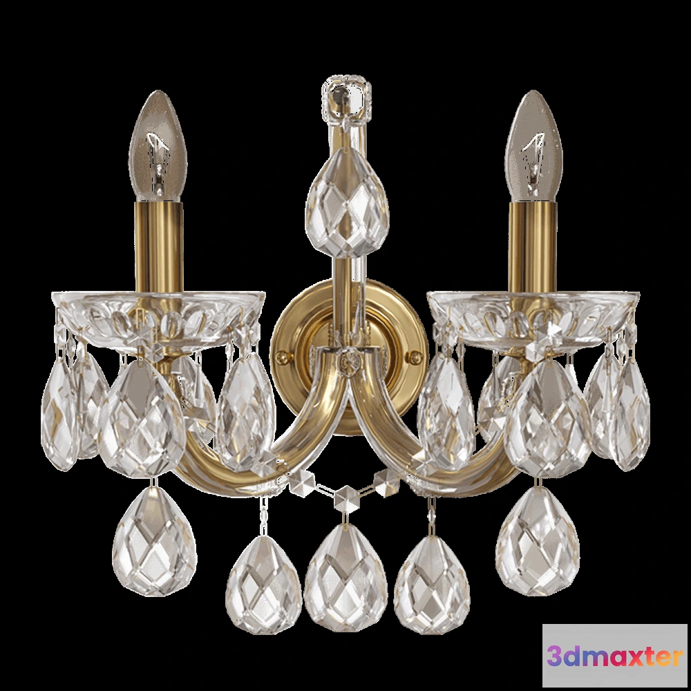 1661014 - CRYSTAL LUX - Wall lamp Isabel AP2 3D Max