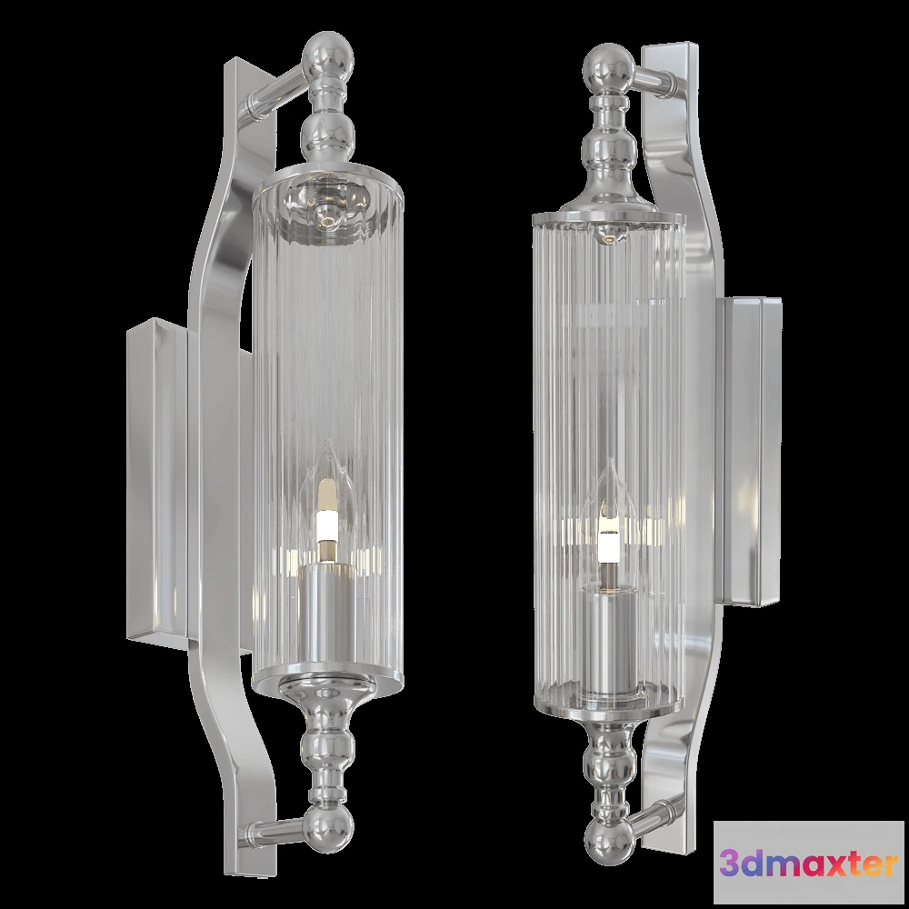 1661018 - CRYSTAL LUX - Wall lamp Tomas AP1 Chrome 3D Max