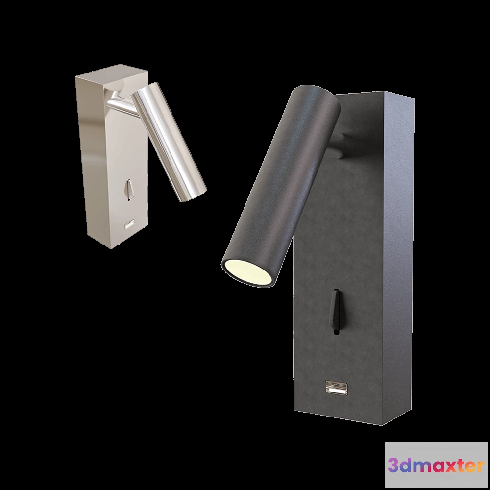 1661044 - CRYSTAL LUX - Wall lamp CLT USB BL 3D Max