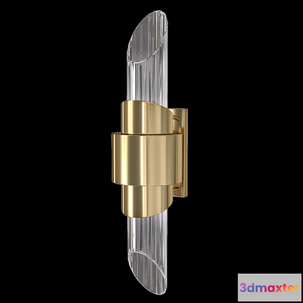 1661064 - CRYSTAL LUX - Wall lamp Justo AP2 Gold 3D Max