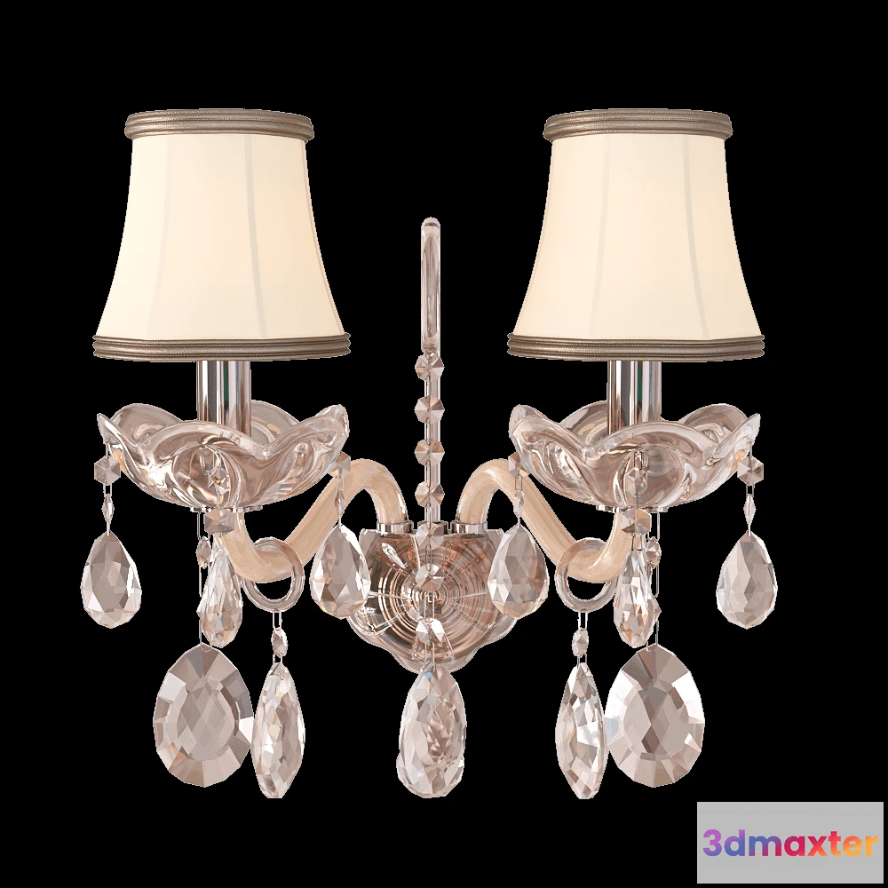 1661070 - CRYSTAL LUX - Wall lamp Siena AP2 3D Max
