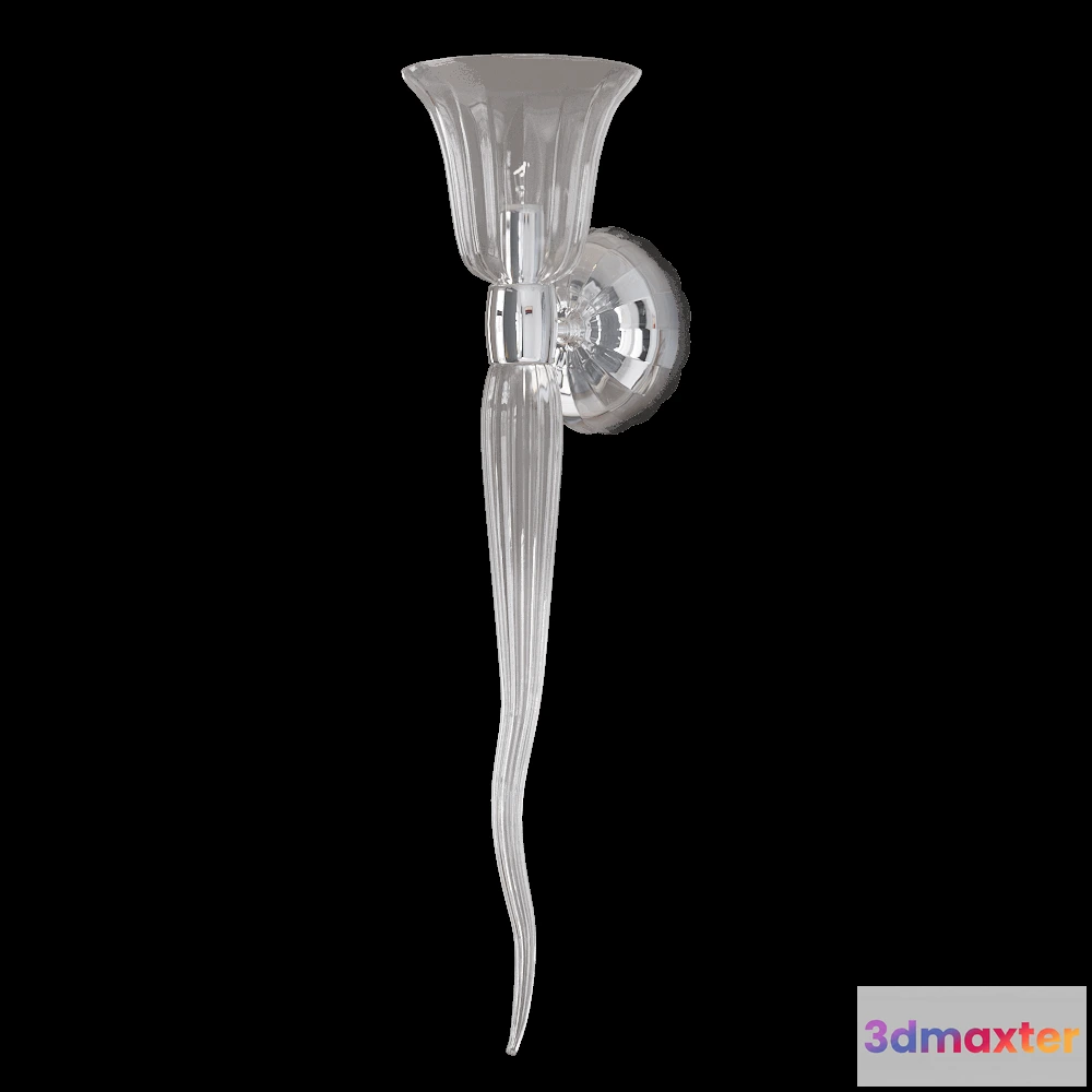 1661084 - CRYSTAL LUX - Wall lamp Linda AP1 chrome 3D Max