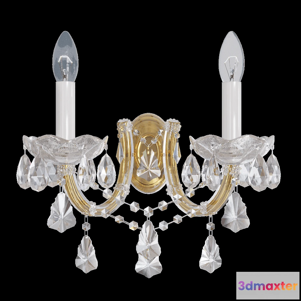 1661096 - CRYSTAL LUX - Wall lamp Diva AP2 3D Max