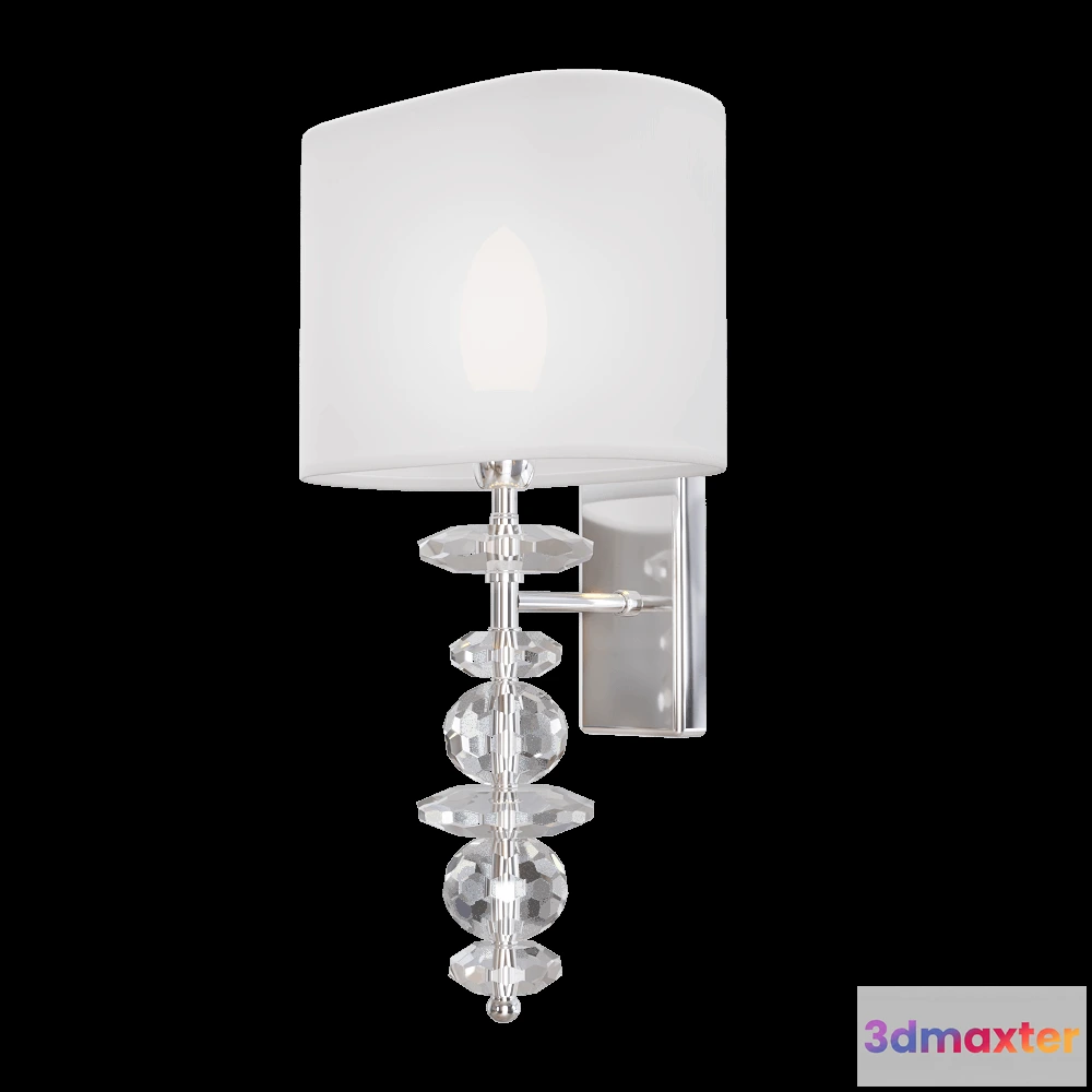 1661124 - CRYSTAL LUX - Wall lamp Armando AP1.2 Chrome 3D Max