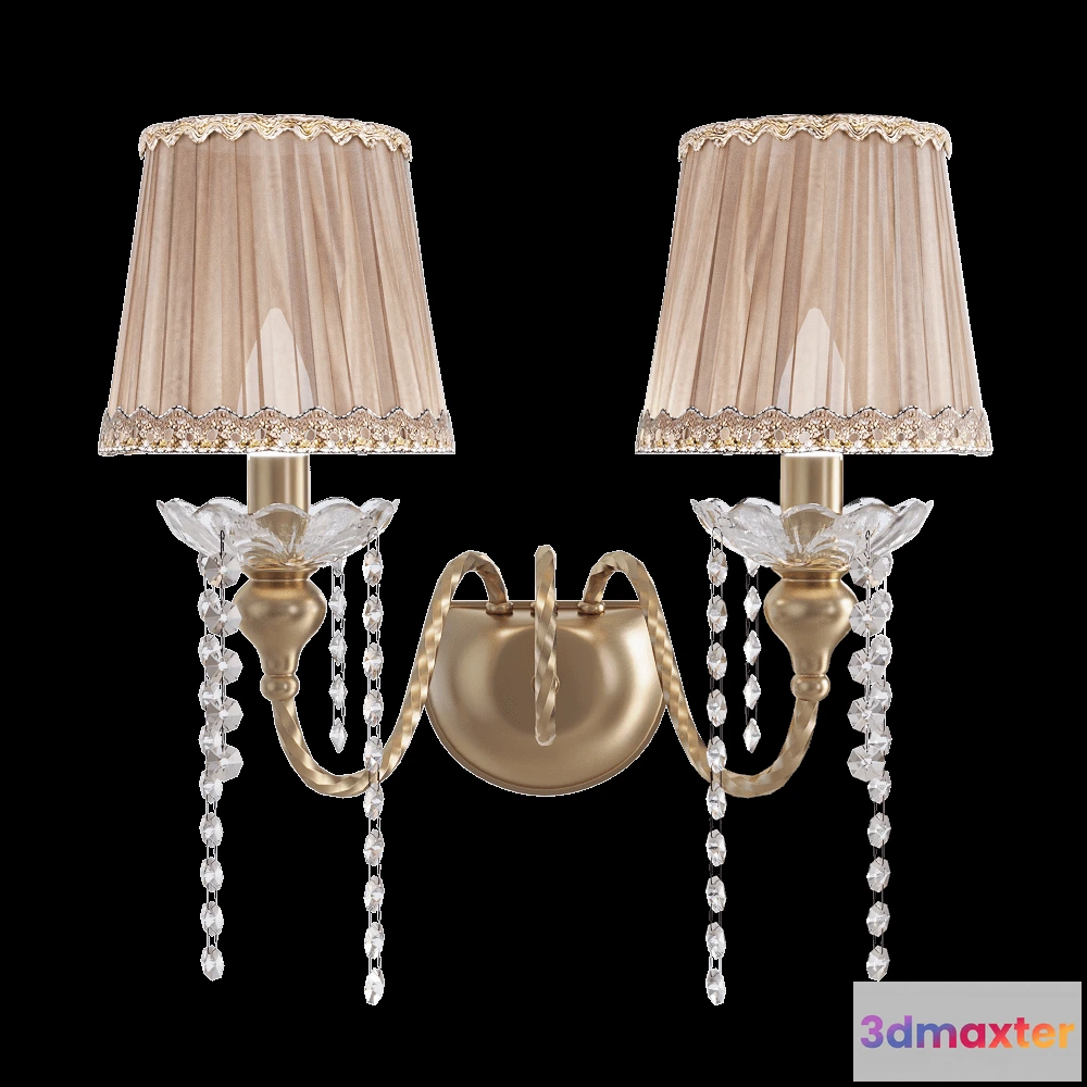 1661130 - CRYSTAL LUX - Wall lamp Alegria AP2 3D Max