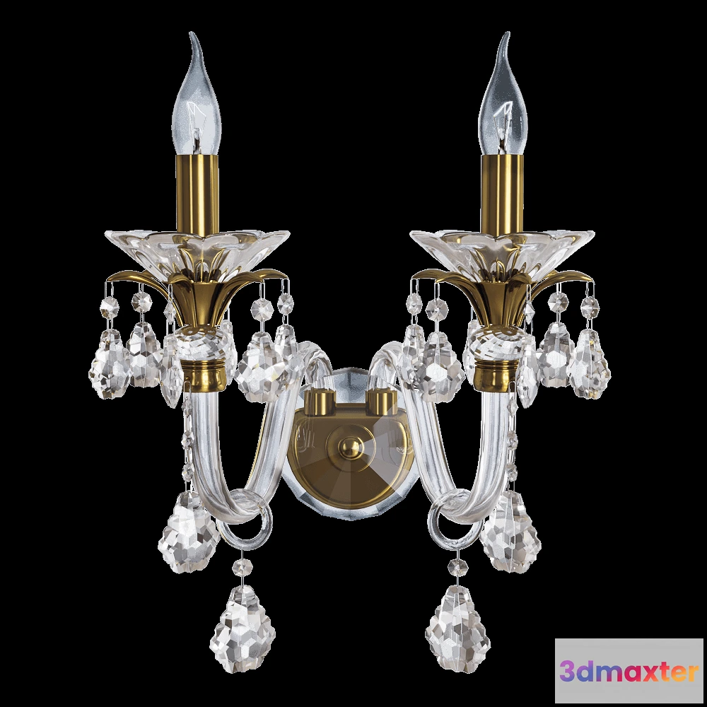 1661132 - CRYSTAL LUX - Wall lamp  Alicante AP2 3D Max