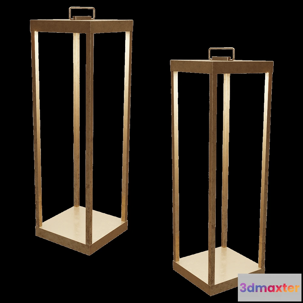 1661450 - Il Fanale - Wall lamp Lanterne Slim 267.03.OO 3D Max