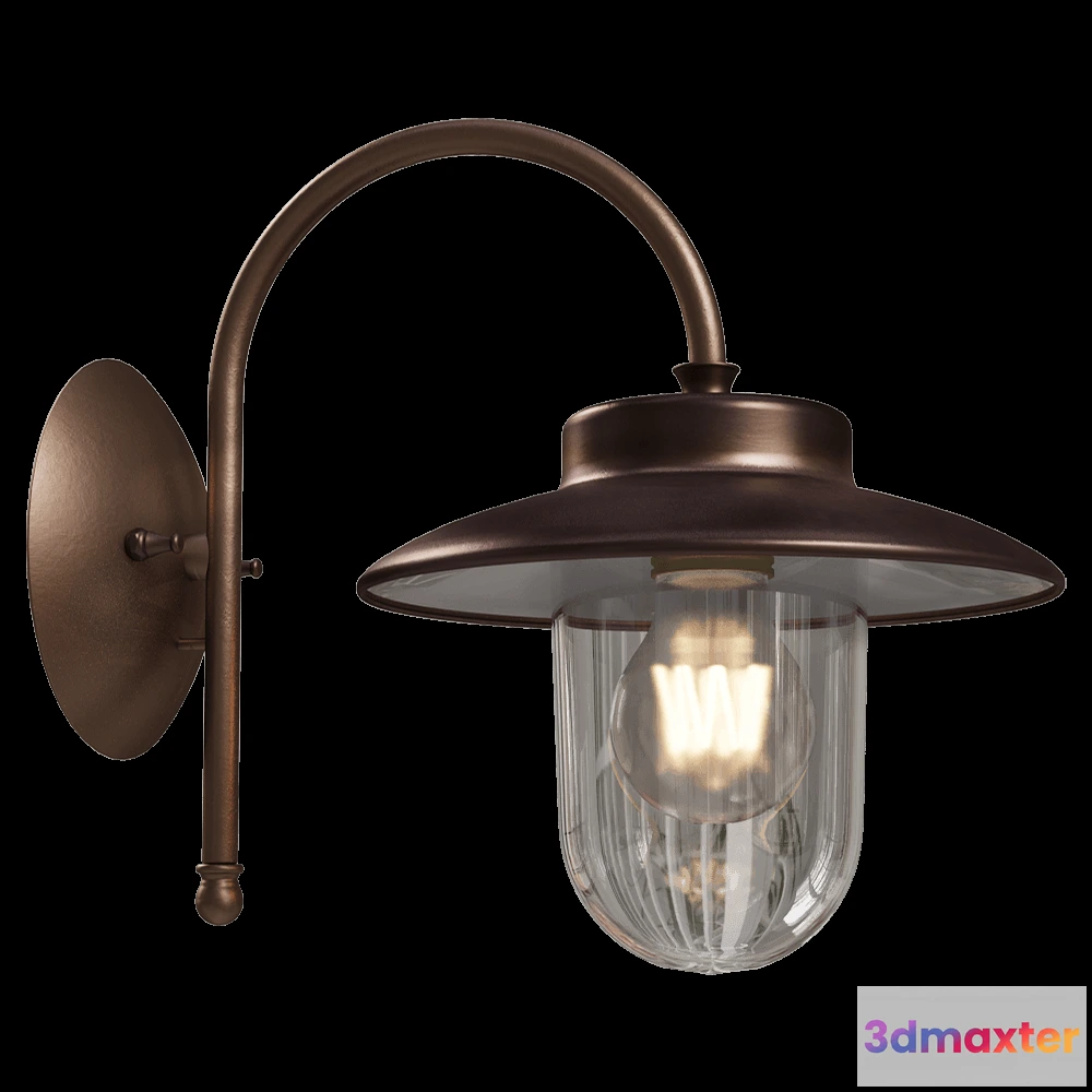 1661454 - Il Fanale - Wall lamp Calmaggiore 230.03.ORB 3D Max