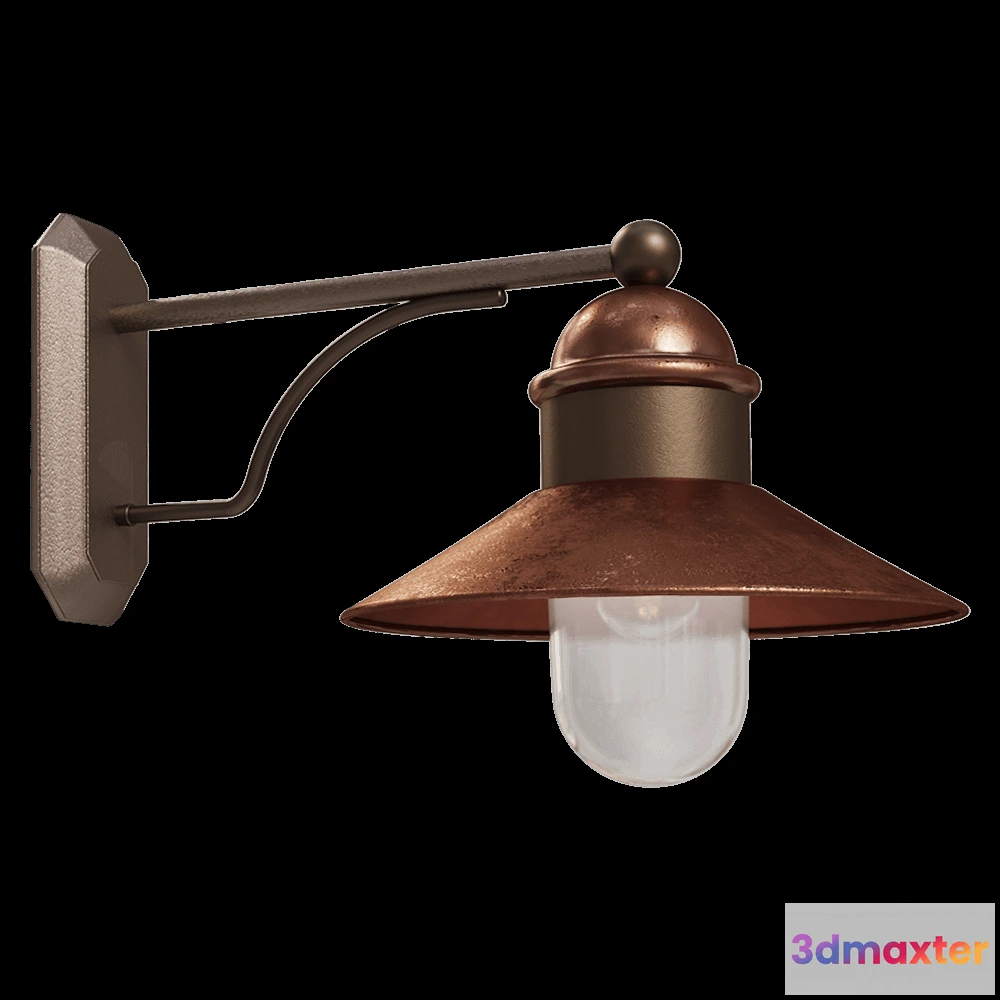 1661456 - Il Fanale - Wall lamp Borgo 244.25.ORB 3D Max