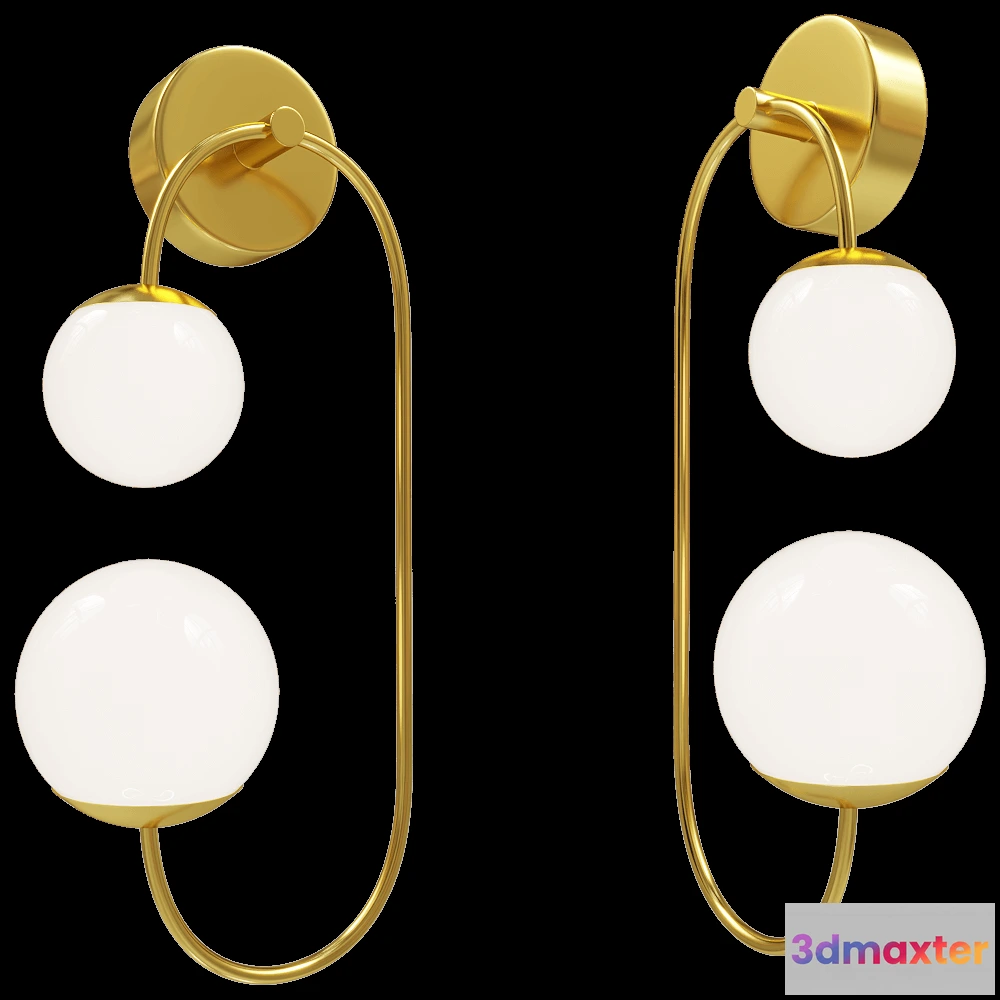 1661486 - IL Loft  - Wall lamp Toro W0274 3D Max