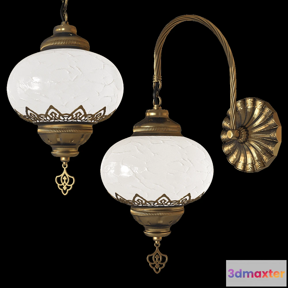 1661554 - Kink light - Wall light 103802 ОСМАН 3D Max