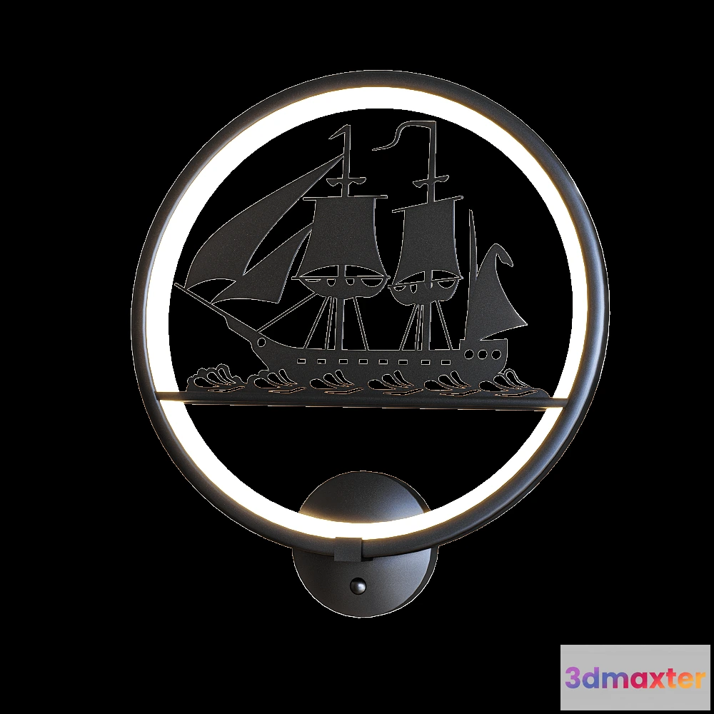 1661556 - Kink light - Wall lamp Pano 074110.4 3D Max