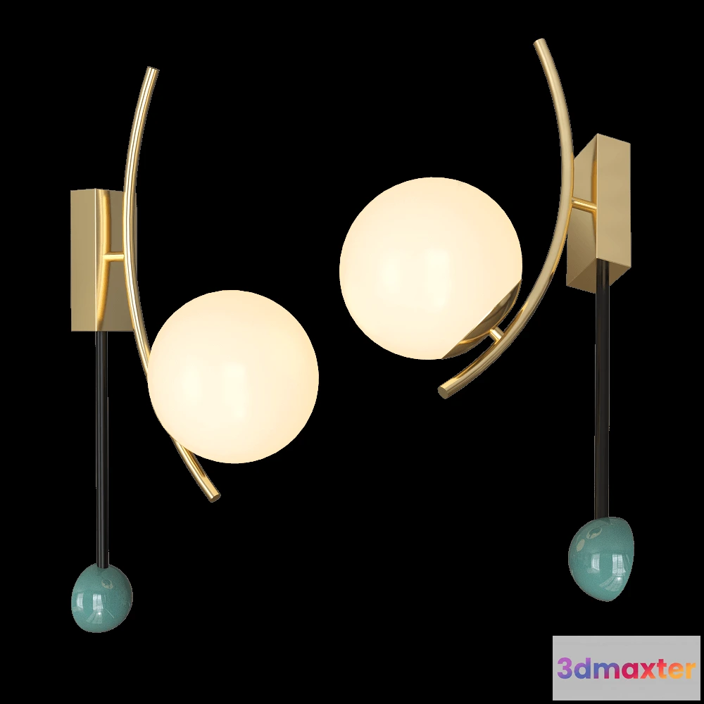 1661754 - Mambo Unlimited Ideas - Wall lamp Helio 3D Max