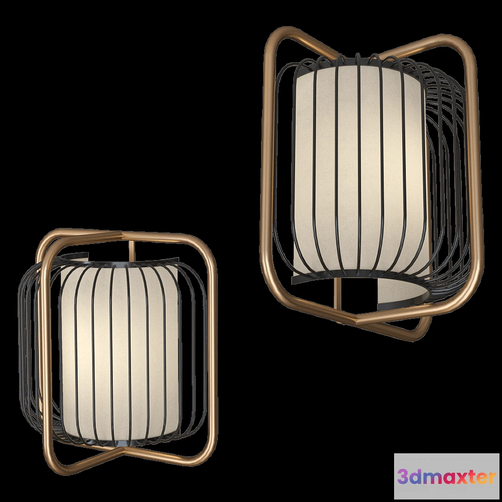 1661770 - Mambo Unlimited Ideas - Wall lamp Jules 3D Max