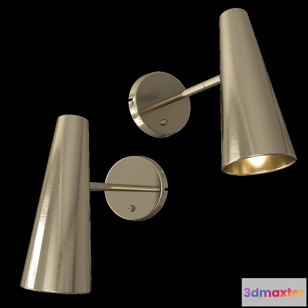 1661934 - Markslojd - Wall lamp Peak Antik 3D Max