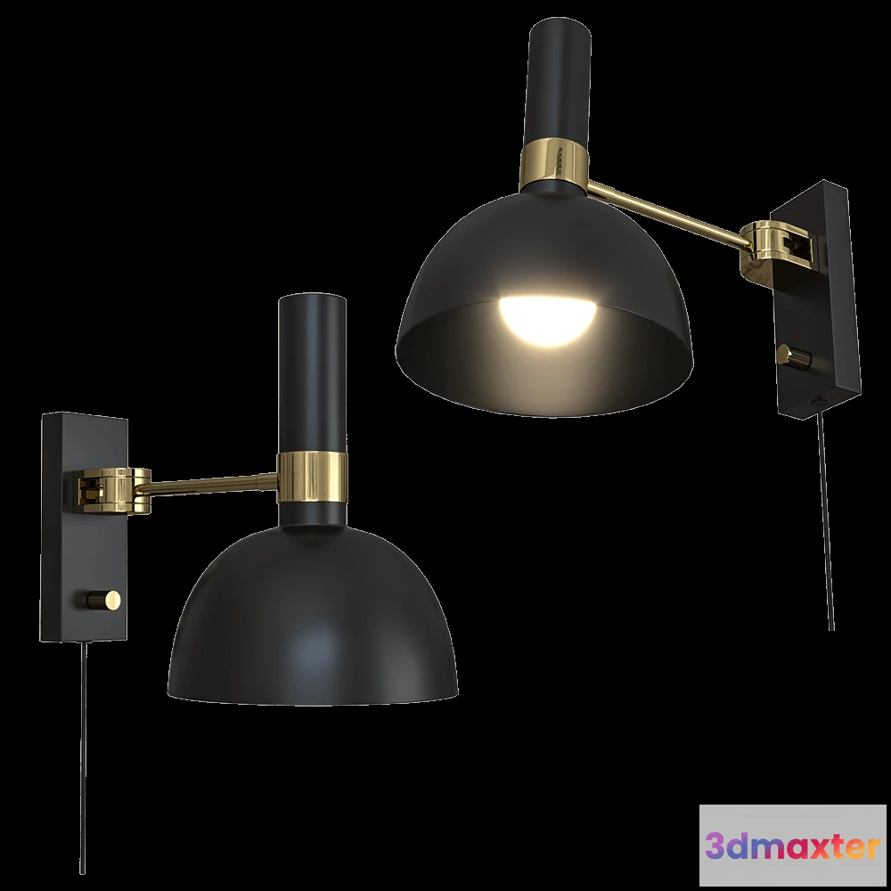 1661938 - Markslojd - Wall lamp LARRY 3D Max