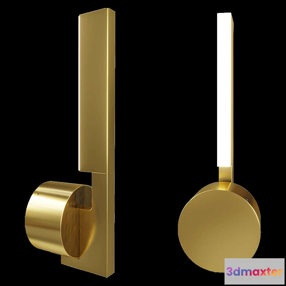 1662016 - Maxlight - Wall lamp Merano I Gold W0345 3D Max