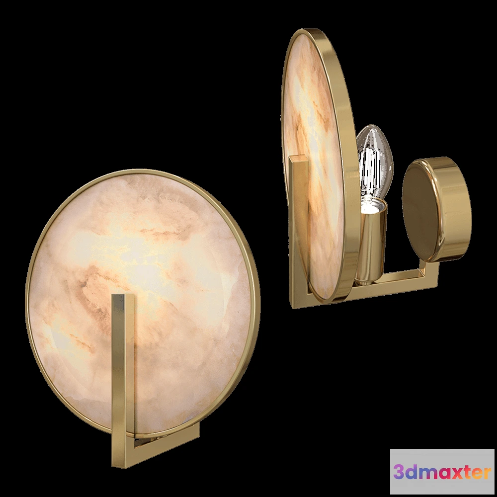 1662064 - Maytoni - Wall lamp Marmo MOD099WL-01G 3D Max