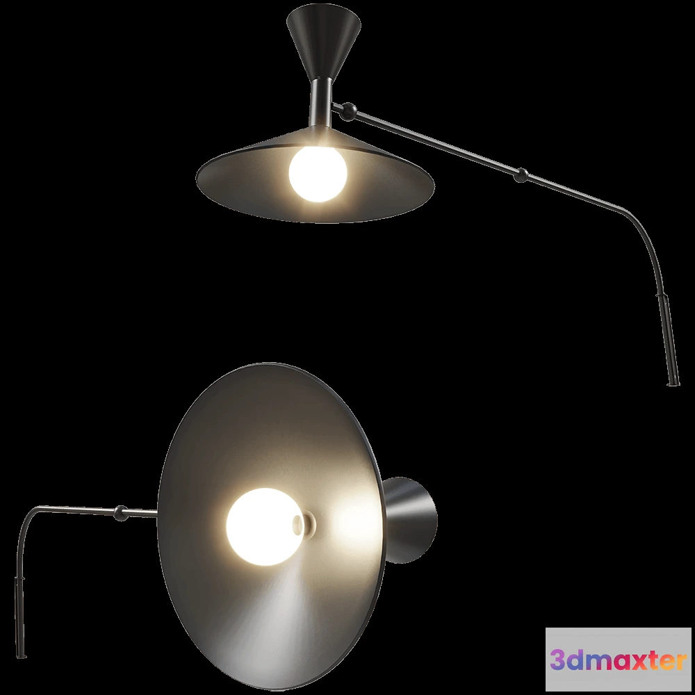 1662146 - Nemo Lighting - Wall lamp Lampe de Marseille 3D Max
