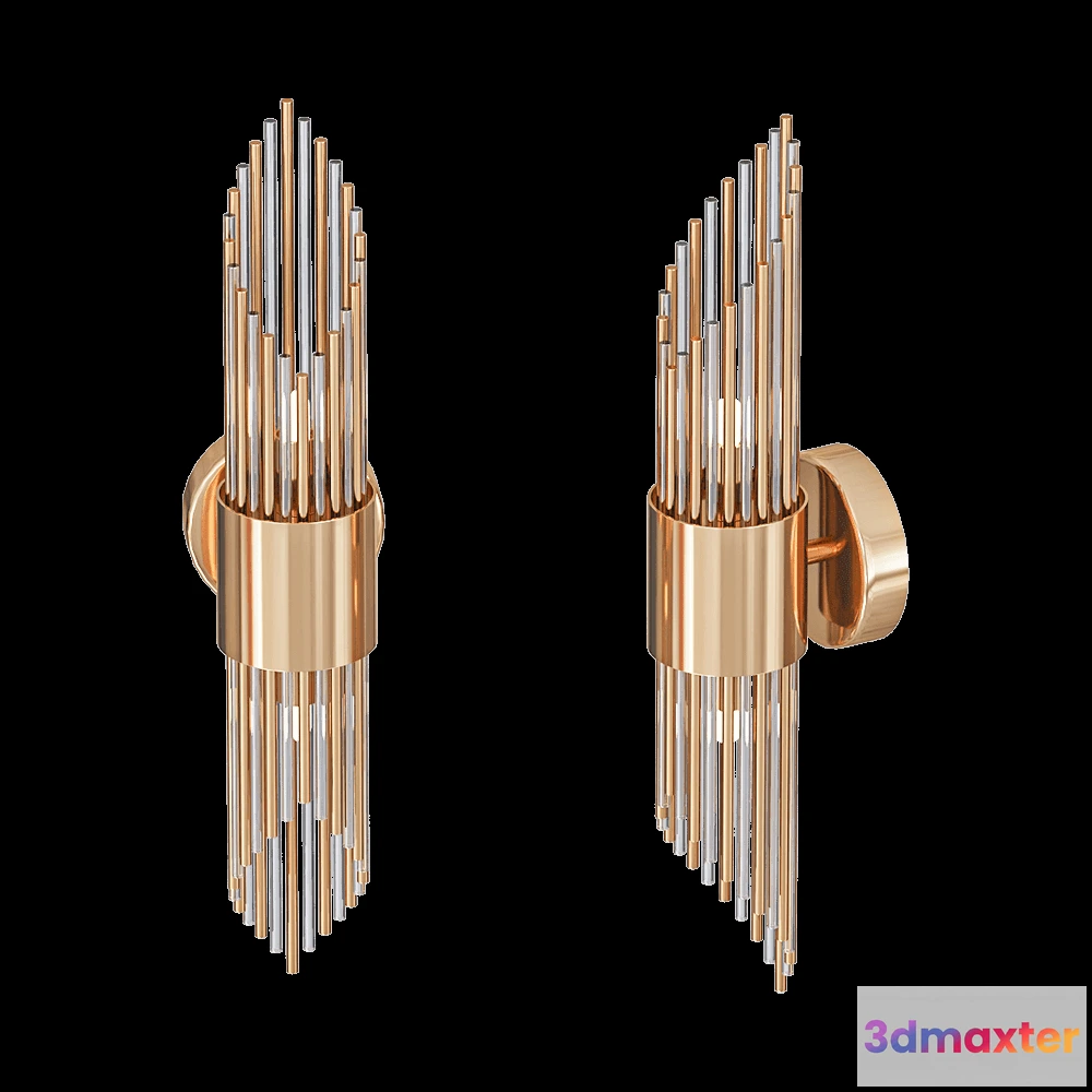 1662192 - Odeon Light - Wall lamp Flambi 48472W 3D Max