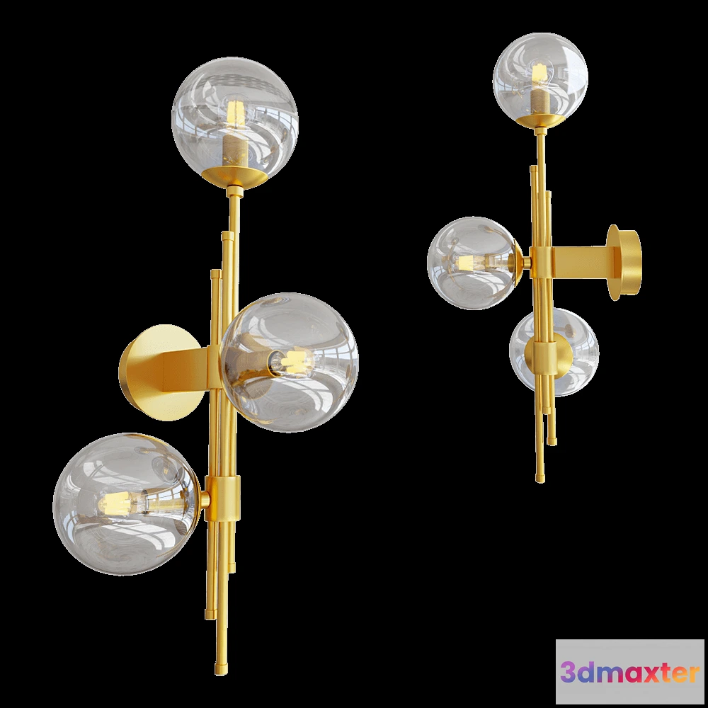 1662220 - Odeon Light - Wall lamp Brazeri 47993W 3D Max