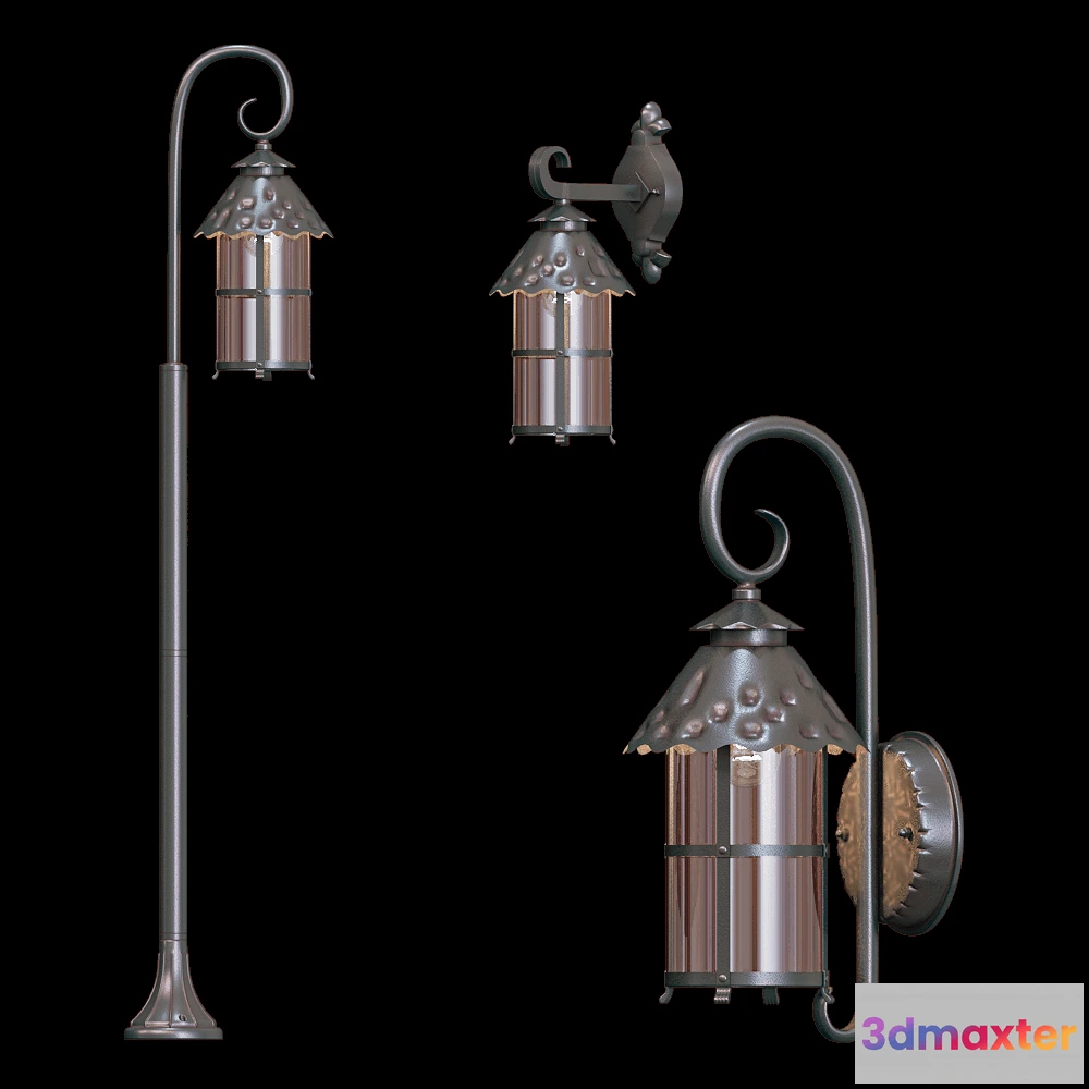 1662238 - Odeon Light - Outdoor lamps Lumi 3D Max