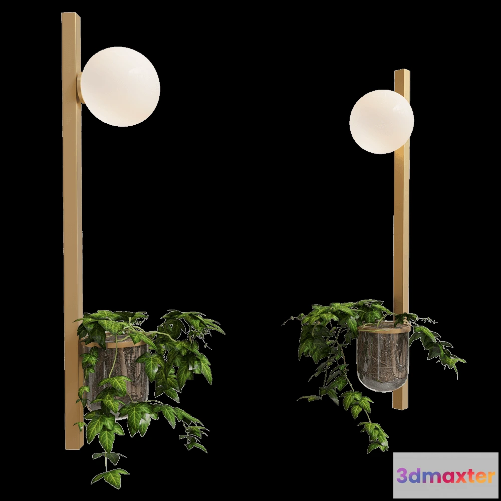 1662260 - Odeon Light - Wall lamp Flower 46821WB 3D Max